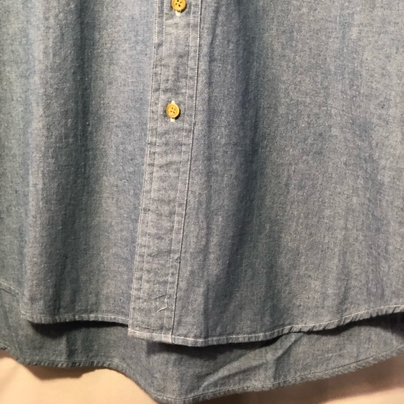 NWOT Gant USA Chambray pocket shirt L - Picture 3 of 8